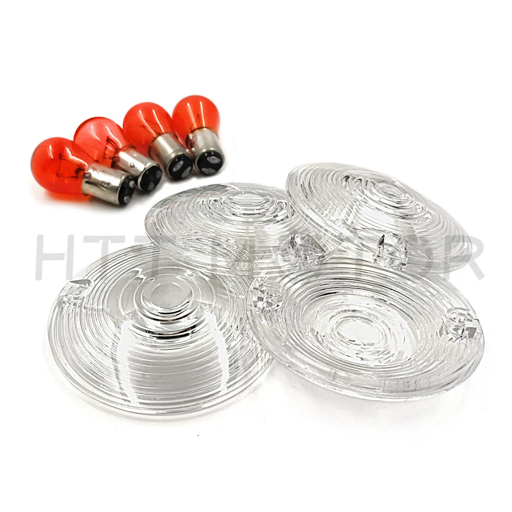 Flat Turn Signal Lens for Harley Davidson Electra Glide, Road King (1986–2012)