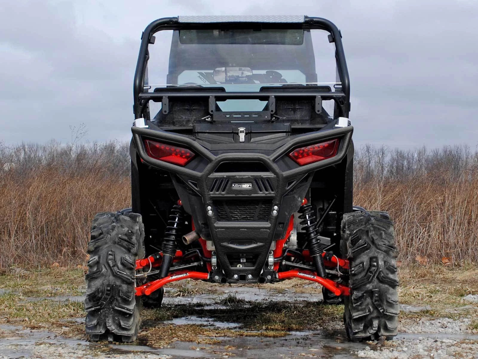 Heavy Duty Rear Bumper for Polaris RZR 900 / S 900 (2015–2020) - Black