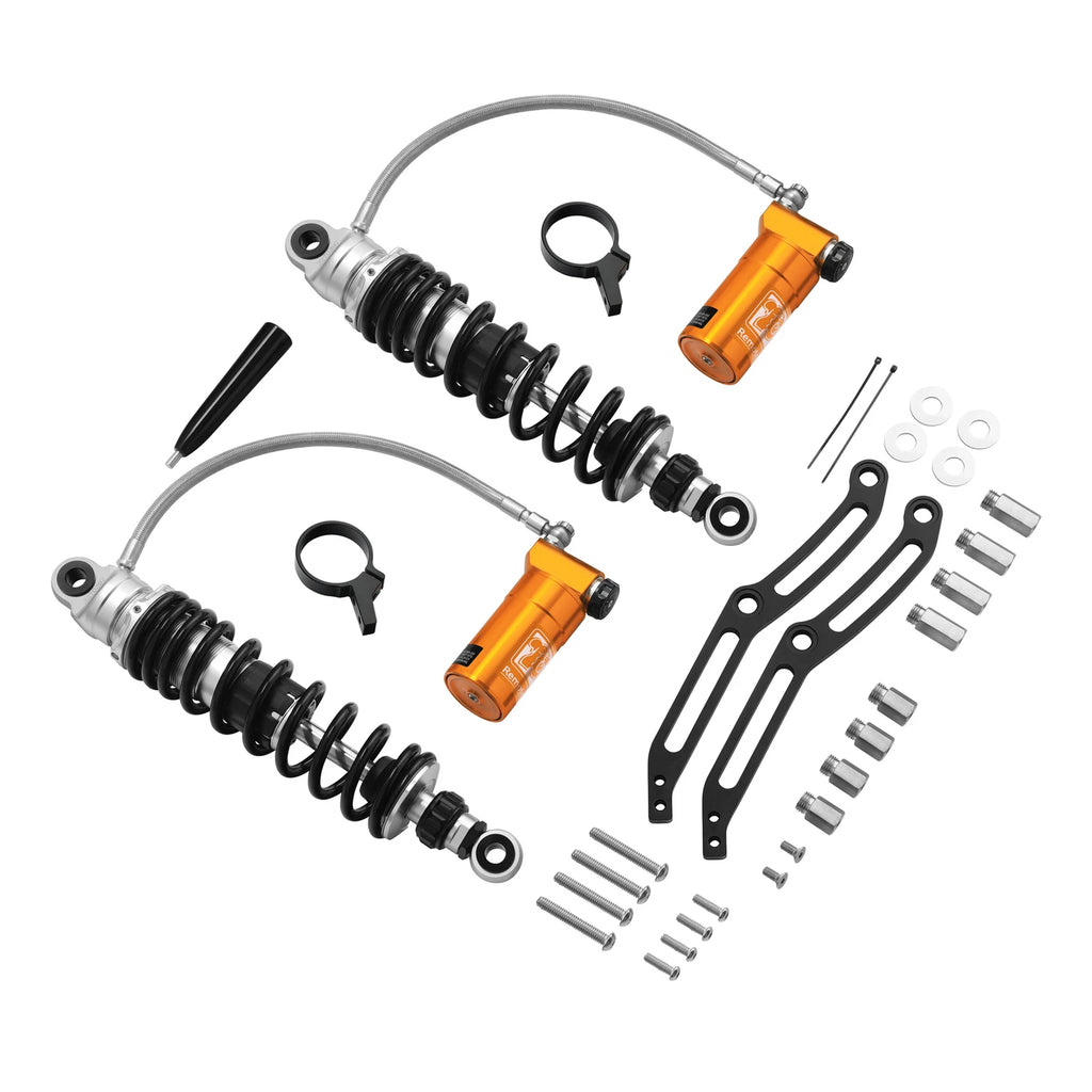 13" Remote Reservoir Rear Suspension Shocks for Harley Electra Road Glide (2014–2023)
