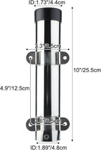 2Pcs Stainless Steel Fishing Rod Holder with Brackets for Boat