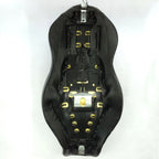 Custom 2-Up Cross Stripe Leather Seat for Harley XL883N XL883L XL883X (2005–2013)