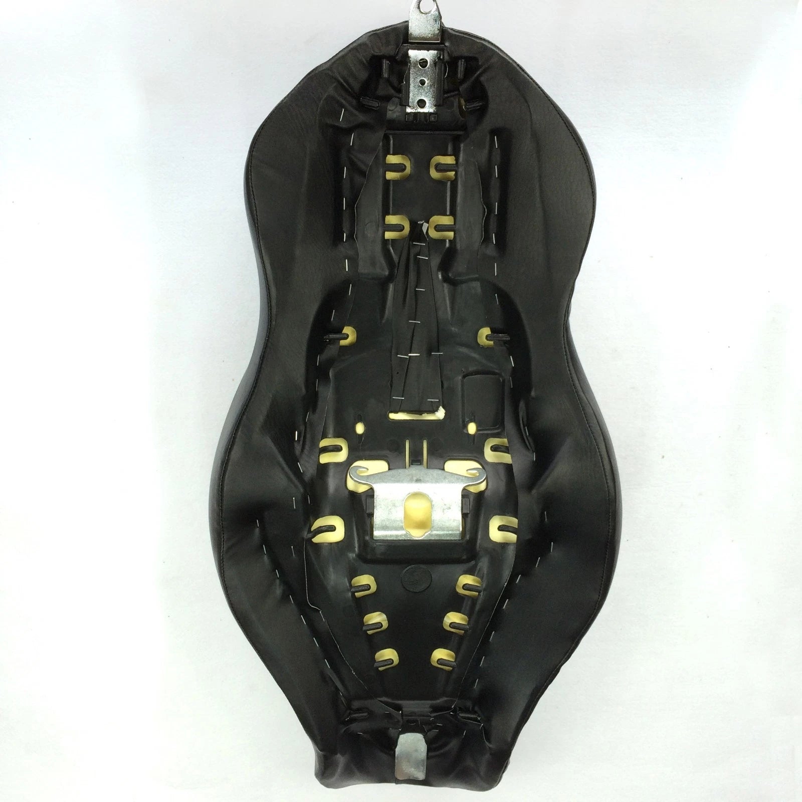 Custom 2-Up Cross Stripe Leather Seat for Harley XL883N XL883L XL883X (2005–2013)