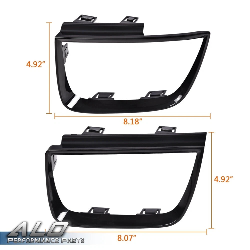 Set of 4 Black Tail Light Bezel Covers for Chevy Camaro (2010–2013)