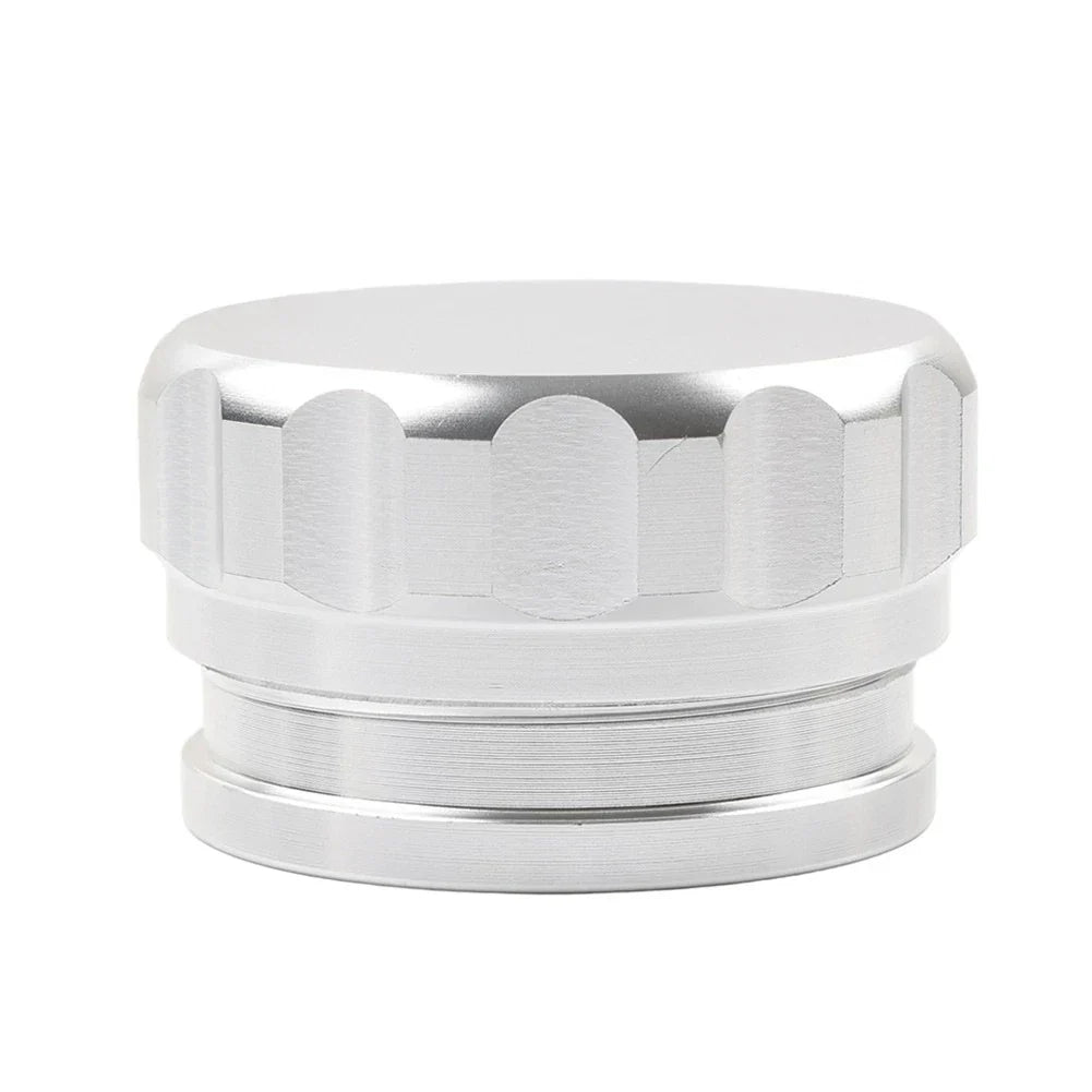 1.5" Silver Aluminum Weld-On Filler Neck w/ Cap for Fuel Tank