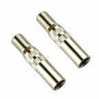 2X Chrome Valve Cap Stem Extensions for Universal Fit (Waterproof)