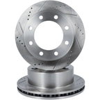 Rear Drilled & Slotted Brake Rotors for Ford Excursion (2000–2005)
