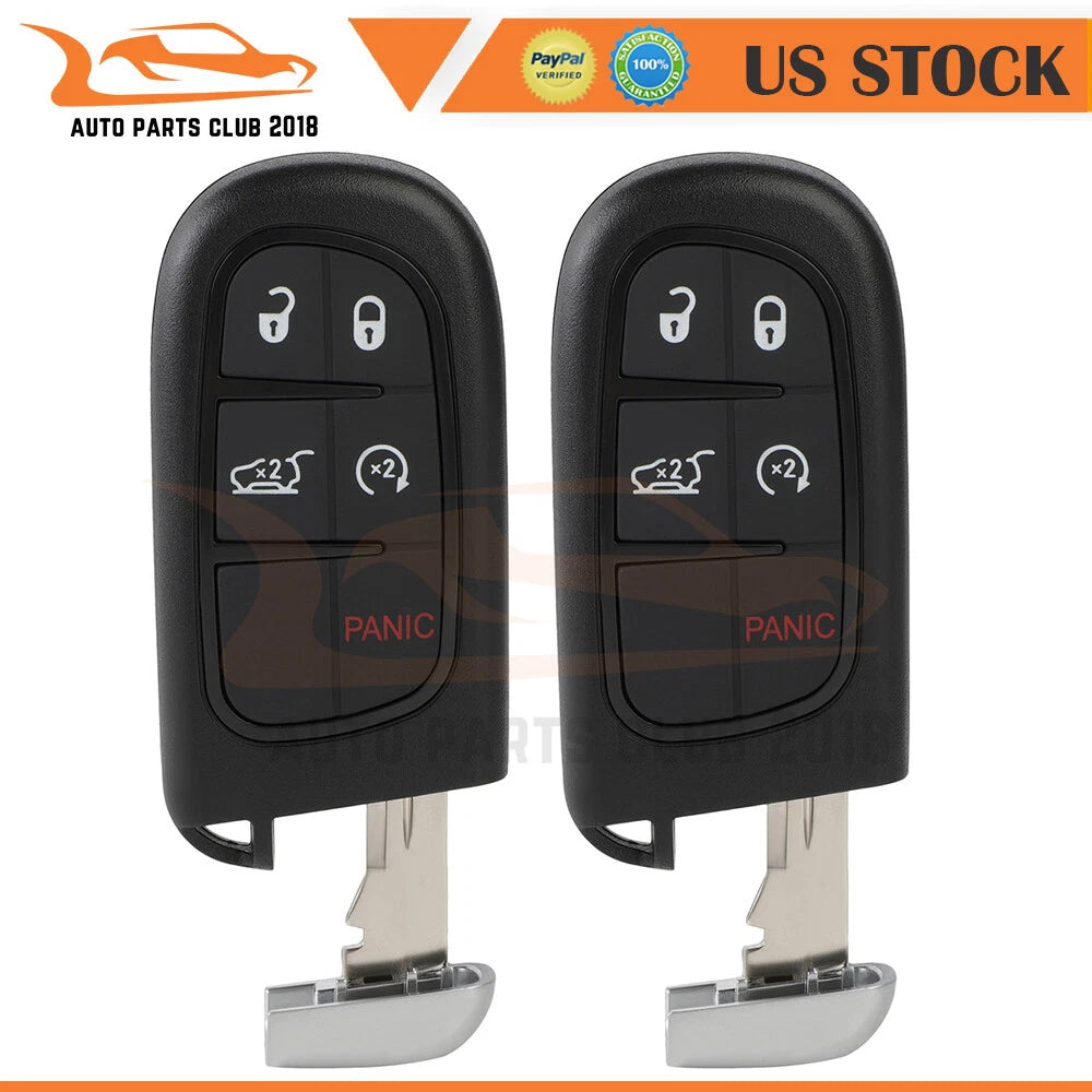 2 Key Entry Remote Fobs for Jeep Cherokee (2014–2019)