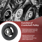 Engine Harmonic Balancer Crankshaft Pulley for Nissan Frontier/Xterra (2005–2019) 12303EA200