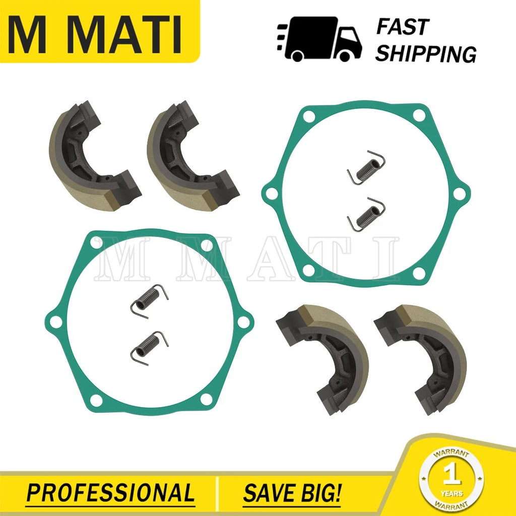 Set of 4 Brake Shoes Springs for John Deere 650 670 Tractor CH15066 CH20140 CH15065
