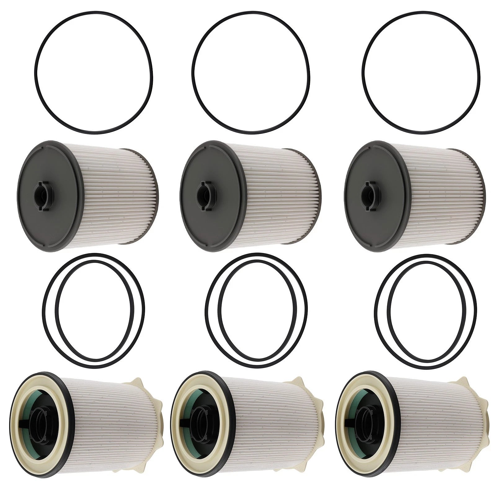 Set of 6 Fuel Filters 68157291AA & 68436631AA for Ram 2500 3500 4500 5500 (2003–2023)