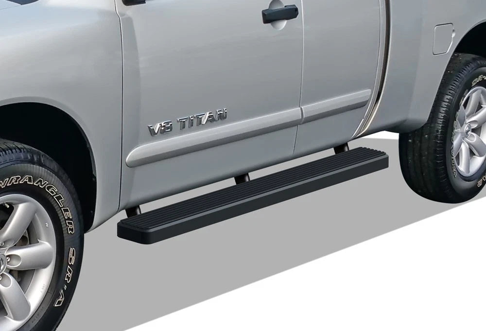 5-Inch Matte Black Running Boards for Nissan Titan King Cab (2004–2024)