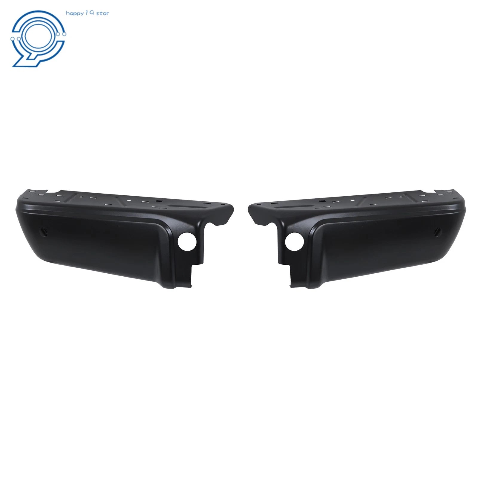 Set of 2 Primered Steel Rear Bumpers for Ford F250 F350 (2008–2016)