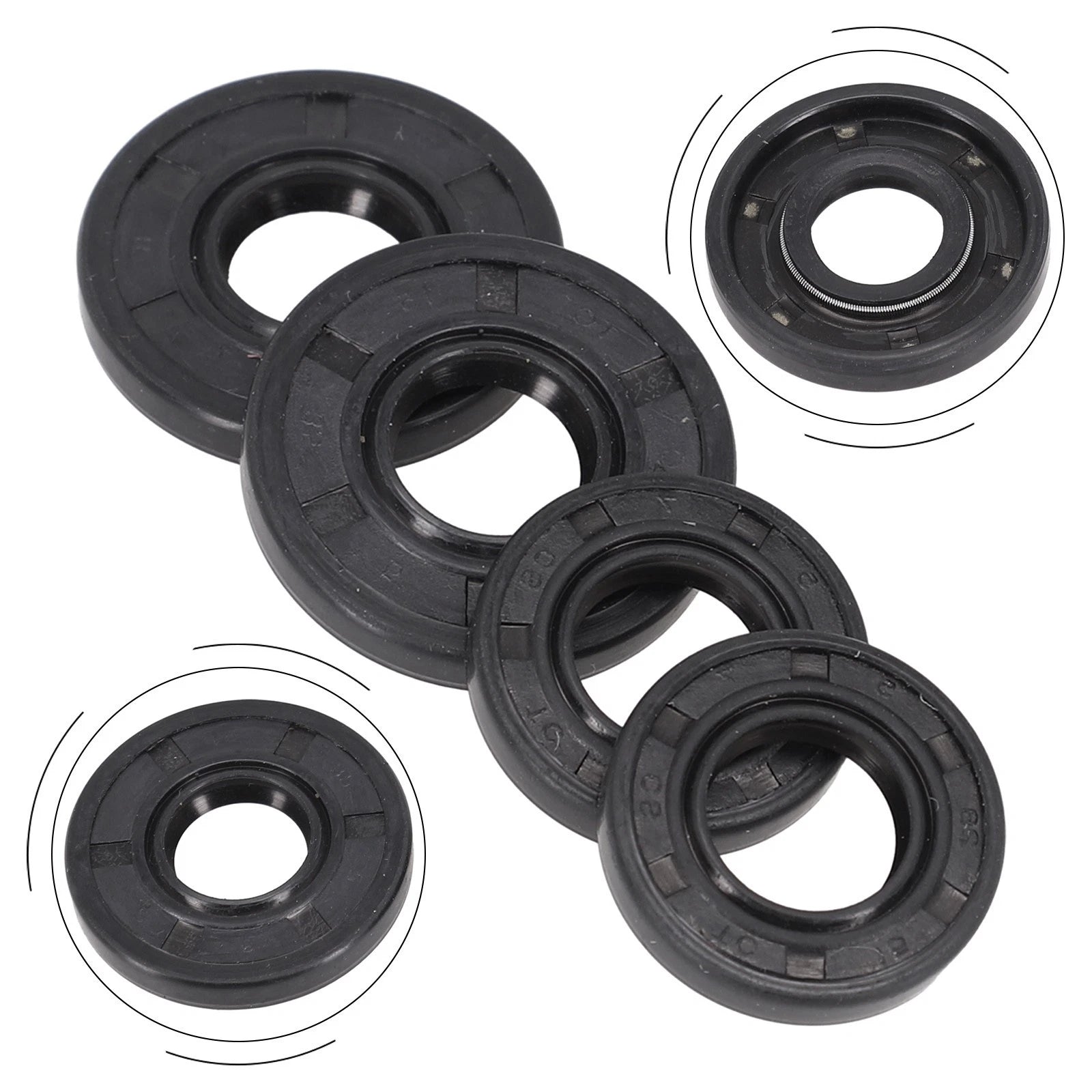 Set of 2 Big Oil Seals + 2 Small Oil Seals for 45/52/5800 Chainsaw (N/A)