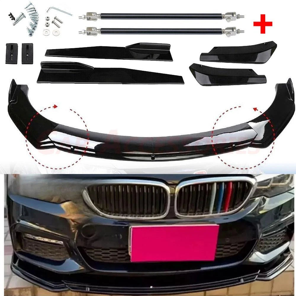 Front Bumper Lip Splitter Spoiler Body Kit for BMW