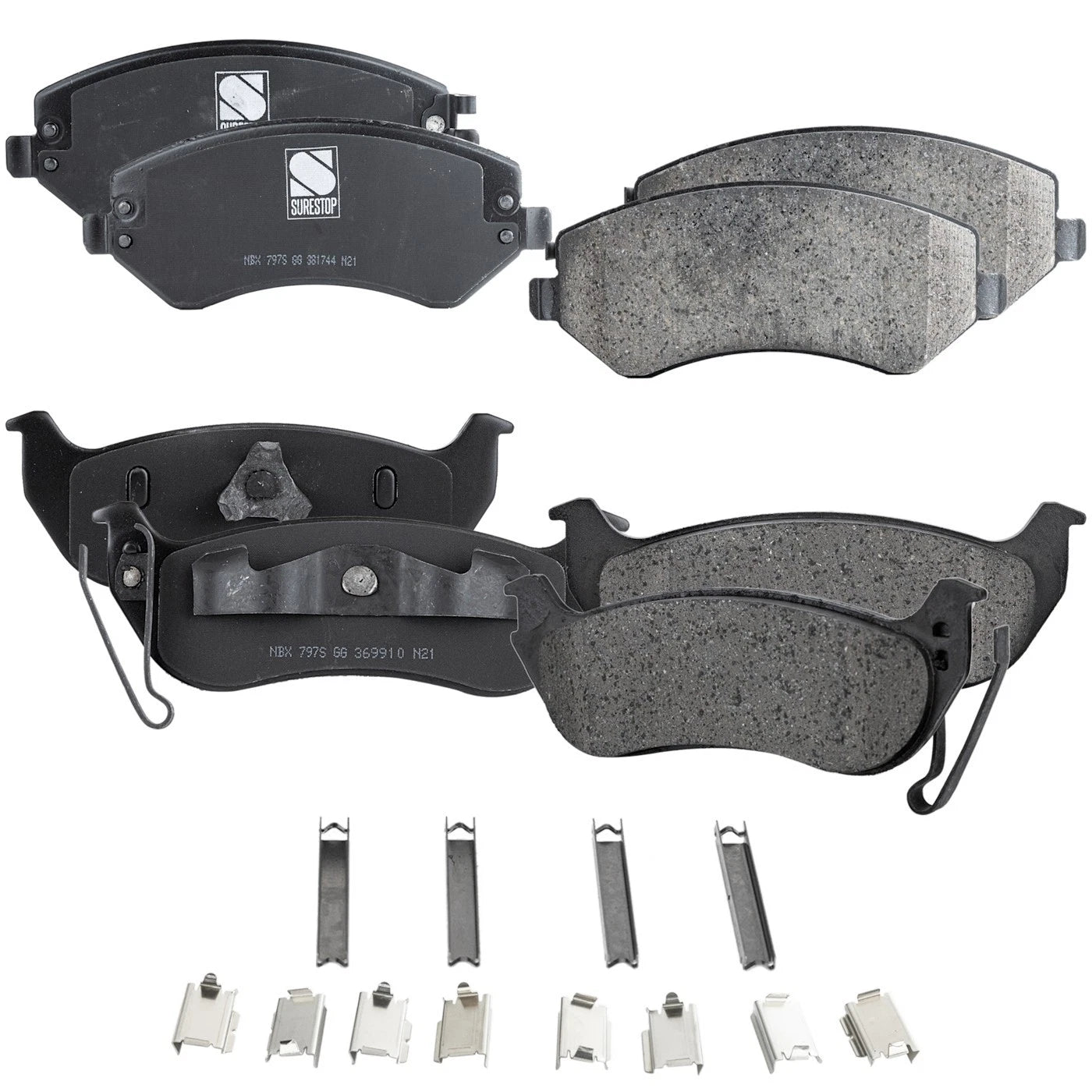 Brake Pad Set for Jeep Liberty (2003–2007) Front and Rear