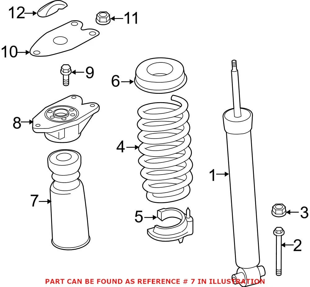 Shock Absorber Bellows for BMW 335i (2007–2013) 33536857730