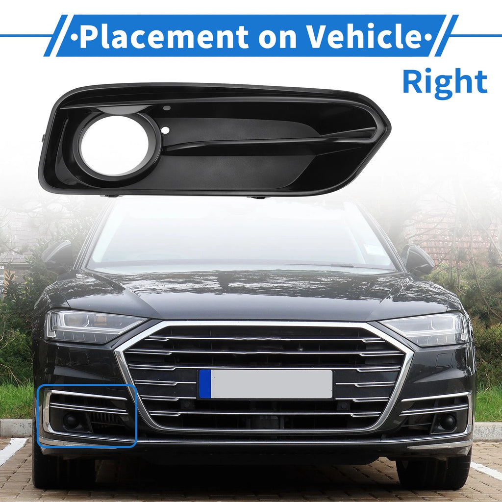 1 Pc Fog Light Grill for BMW 1 Series (2015–2018) No. 51117371668 Black