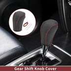 1 Pc Gear Shift Knob Cover for Mazda CX-5 (2013–2014) Black Brown