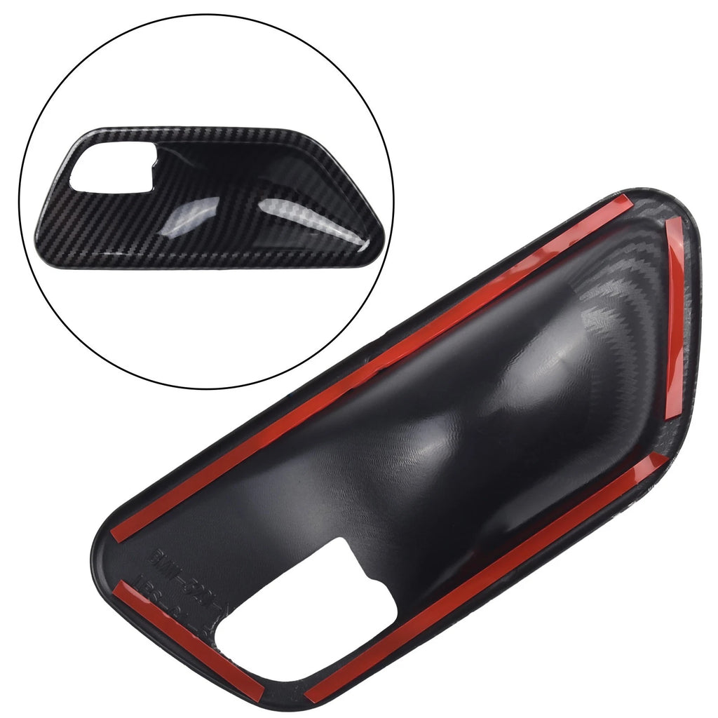 Set of 4 Carbon Look Interior Door Handle Bowl Covers for BMW 3 4 Series (F30 F34 3GT)
