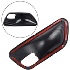 Set of 4 Carbon Look Interior Door Handle Bowl Covers for BMW 3 4 Series (F30 F34 3GT)