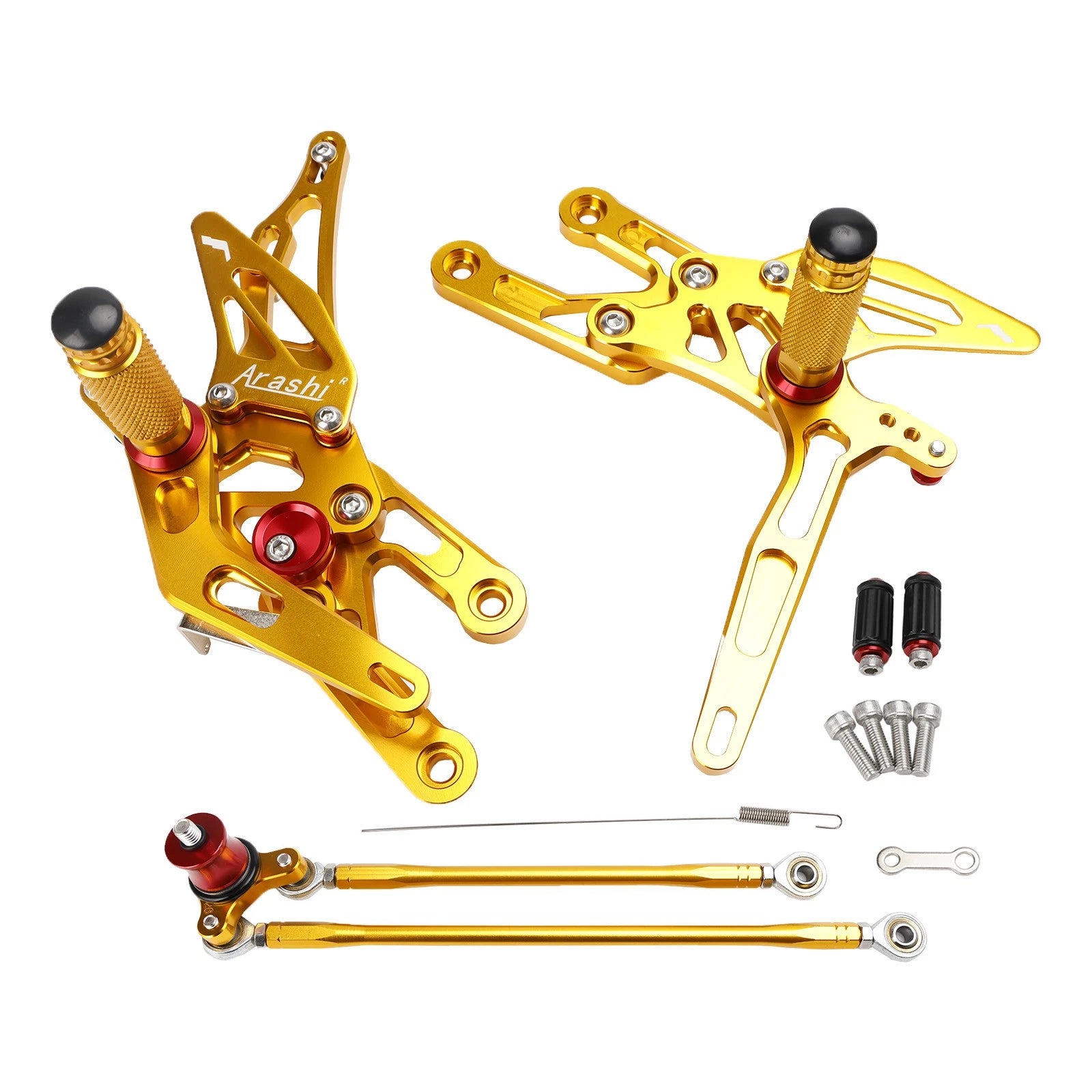 Adjustable Rearset for Honda CBR1000RR (2004–2007) CBR600RR (2003–2006) Gold