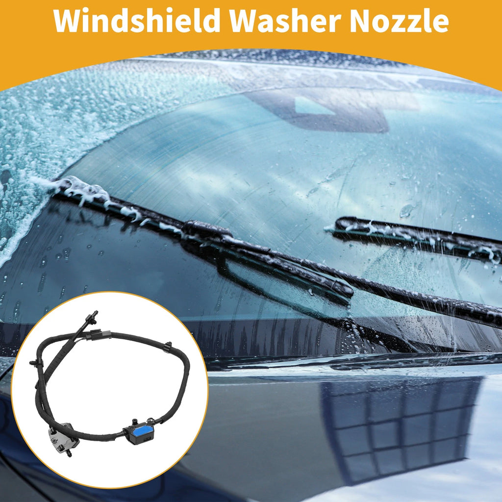 Front Windshield Washer Nozzle for BMW 430i 2017–2019, 435i 2014–2016, Black