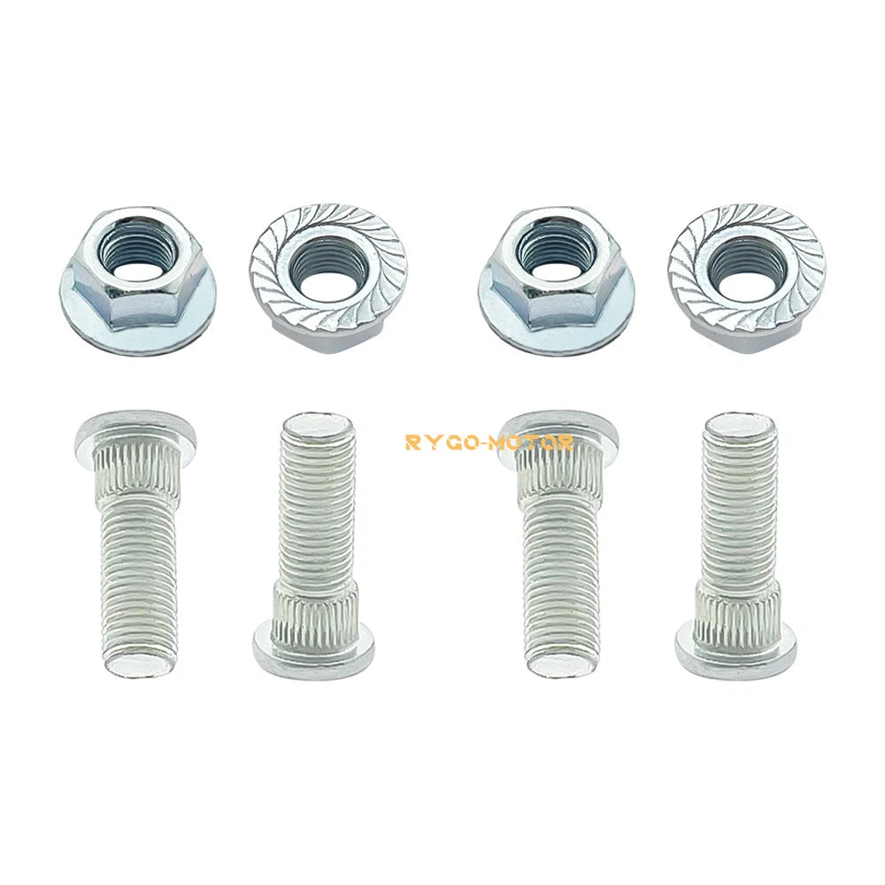Set of 4 Front Wheel Studs & Nuts 7515513 for Polaris Ranger (2005–2014)