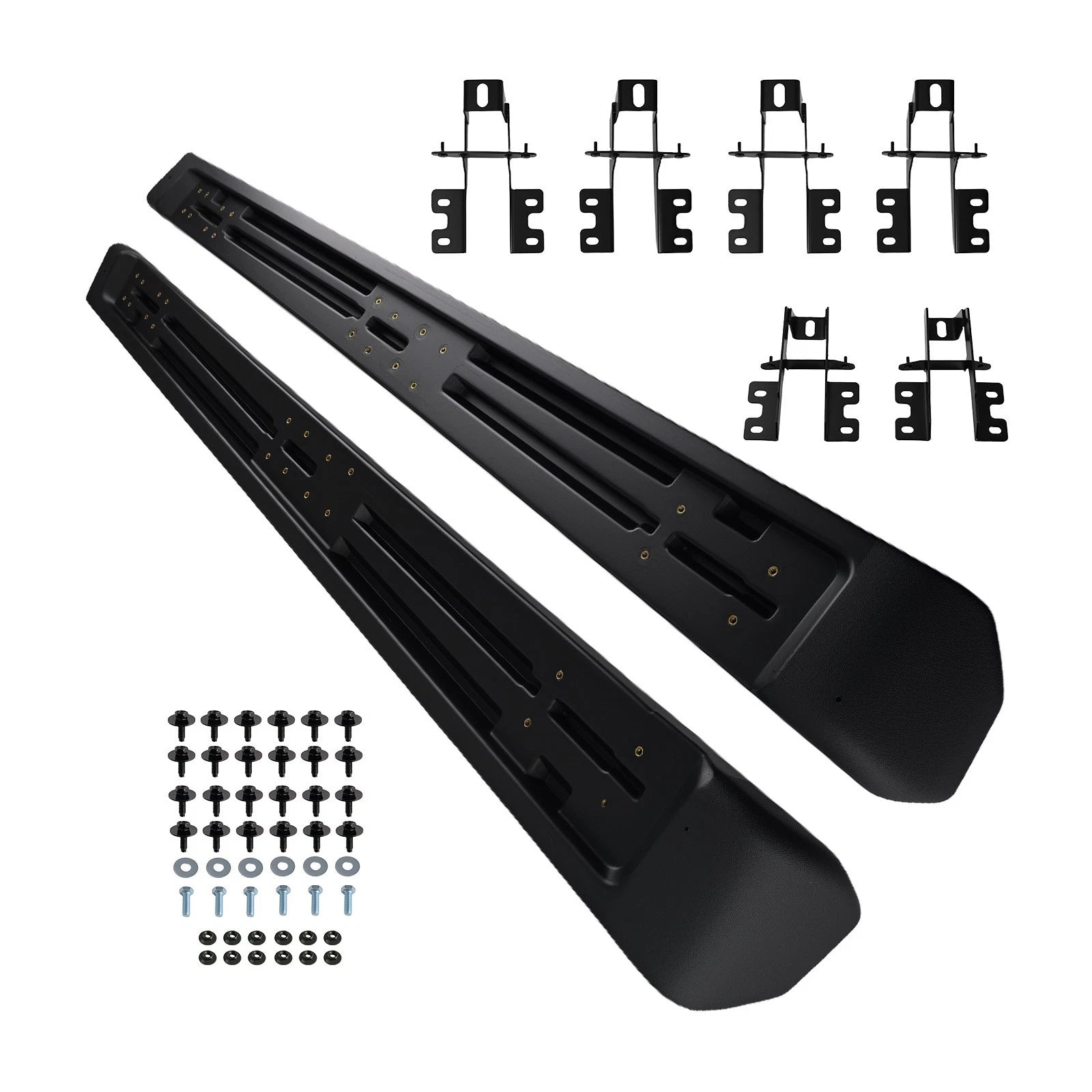Black Side Step Running Board for Jeep Wrangler JL (2018–2025) Non-Slip ABS