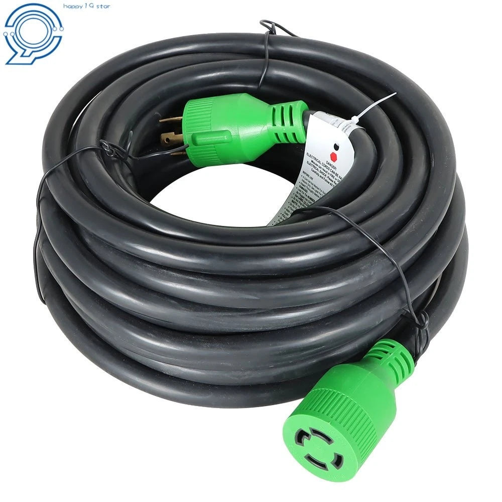 50ft Generator Extension Cord for NEMA L14-30P to L14-30R