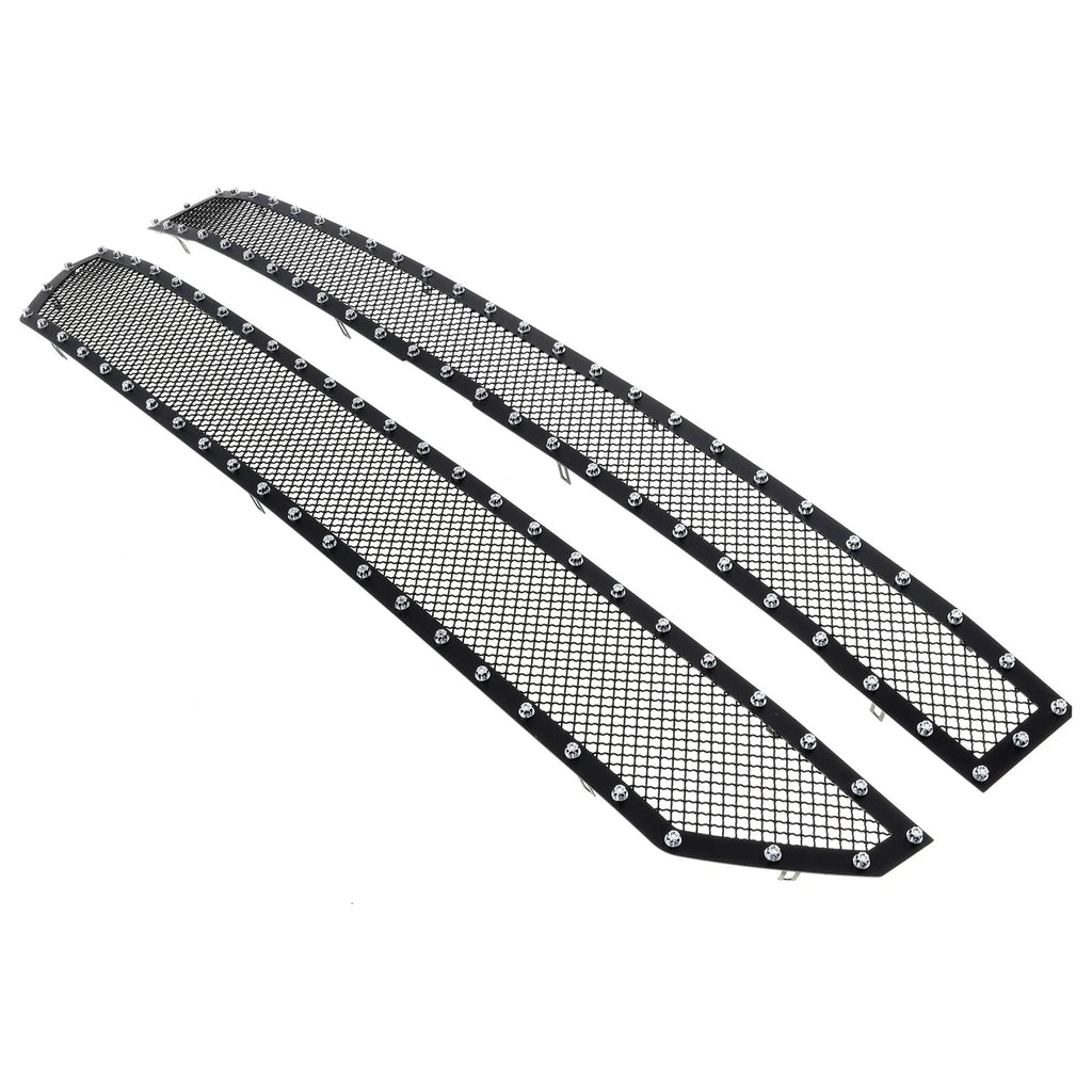 Black Stainless Mesh Rivet Grille for Chevy Silverado 1500 (2016–2019)