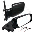 2X Black Manual Fold Side Mirrors for GMC Chevy Pickup Truck (1988–1998)
