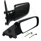 2X Black Manual Fold Side Mirrors for GMC Chevy Pickup Truck (1988–1998)