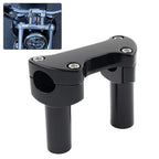 3.5" Straight Handlebar Riser & Top Clamp for Harley Dyna, Road Glide