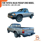 Black Mud Flap Splash Guards for Toyota Hilux 4Runner LN80 LN90 (88-96)