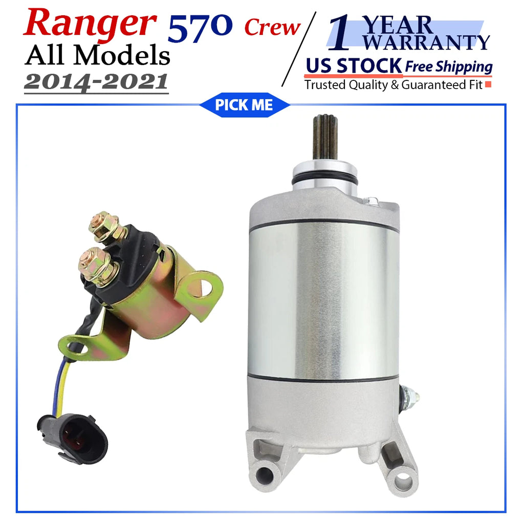 Starter & Relay for Polaris Ranger 570 Crew (2014–2021)