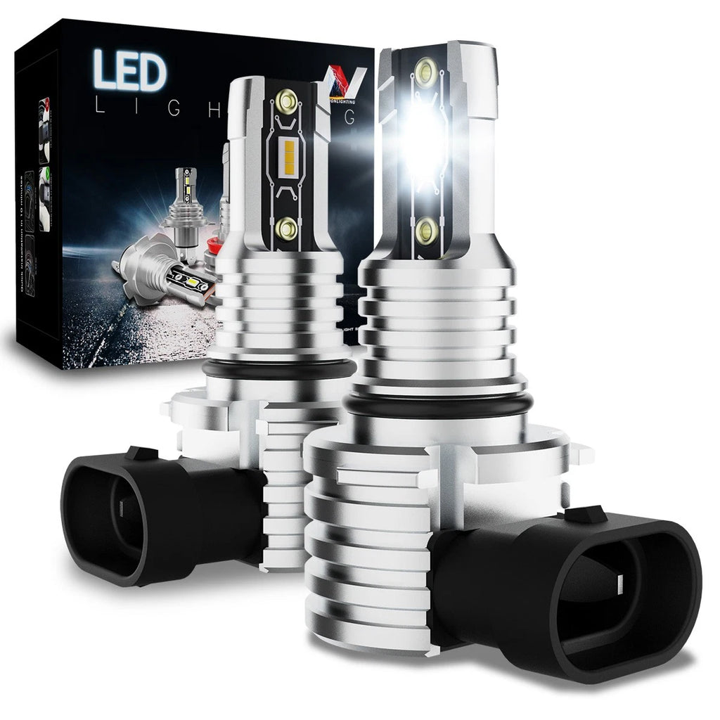 2X Nuvision 9006 CSP LED Headlight Fog Light Bulbs for