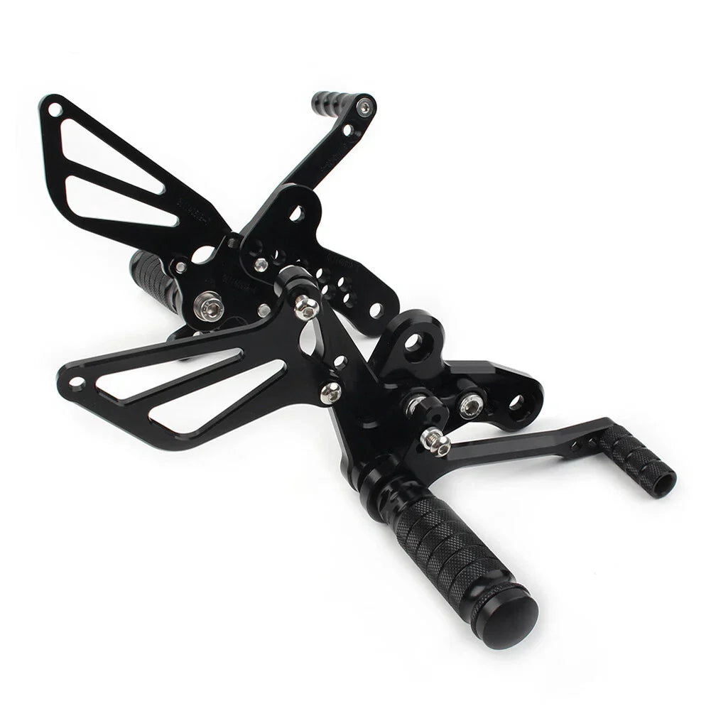 Rearset Foot Pegs for Suzuki Hayabusa GSX1300R (1999-2008) Black
