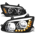 LED DRL Projector Headlights for Kenworth T170 T270 T370 T660 T700 (2008–2019)