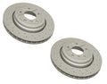 Set of 2 X-Drilled Sport Brake Disc Rotors for BMW E46 330i (2000–2006)
