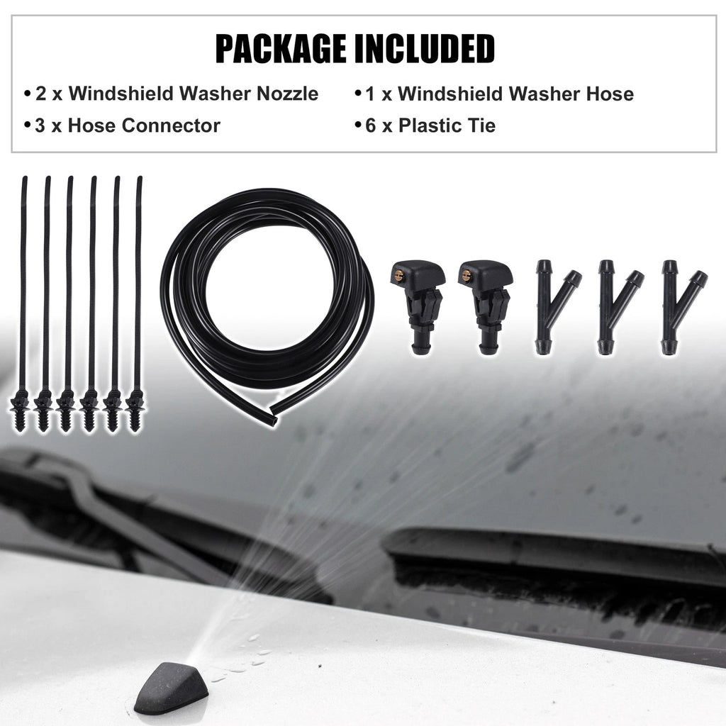 Set of 2 Windshield Washer Nozzles No. 3W7Z17603AA for Ford Crown (2010–2011)
