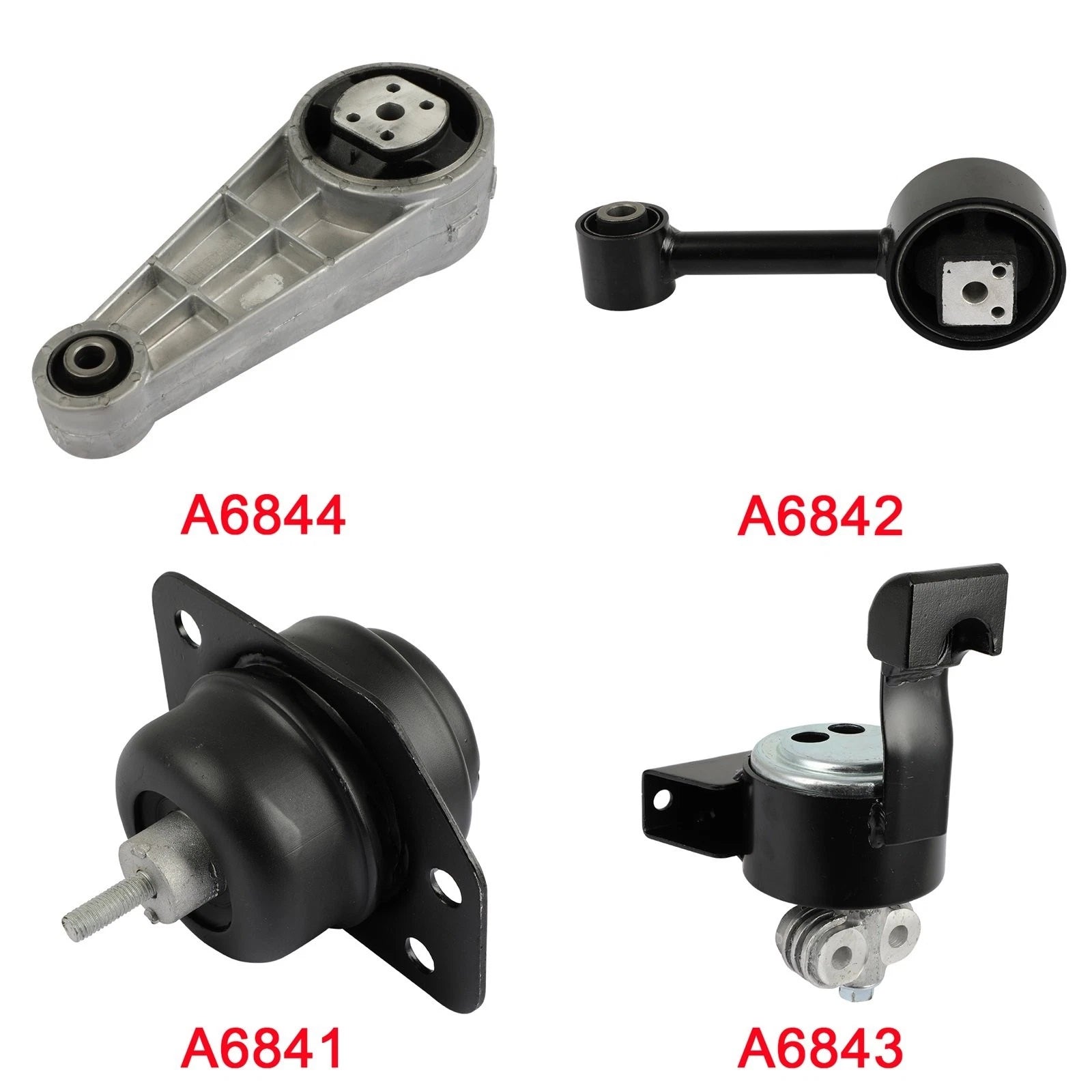 Set of 4 Engine Motor Mounts for Chevrolet Optra (2004–2010) L4 2.0L