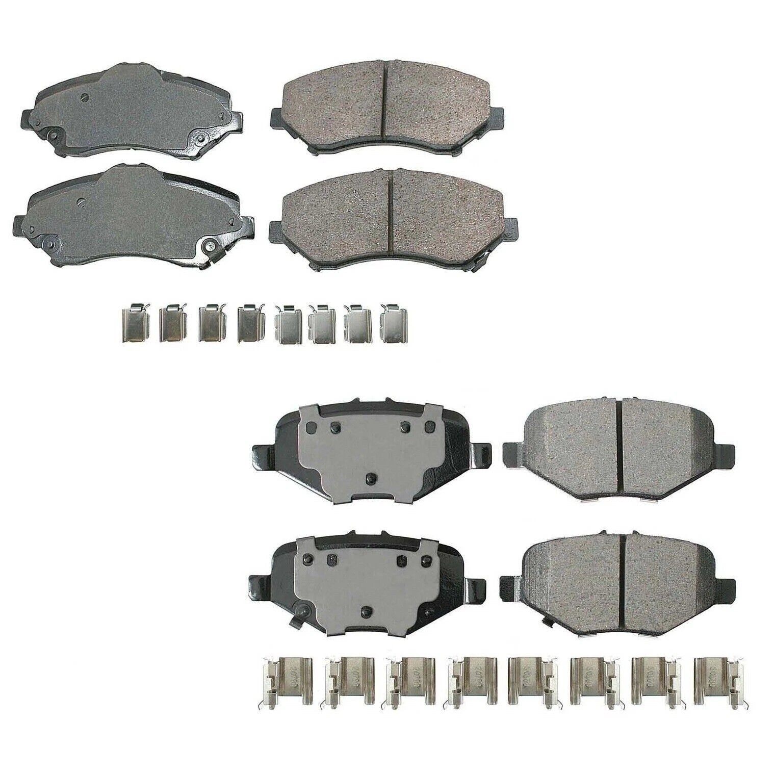 Brake Pads Kit for Chrysler Dodge Ram VW (Akebono ProACT Ultra)