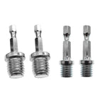 Set of 4 Connecting Rod Adapters for Electric Drills M14/M10 to 6mm