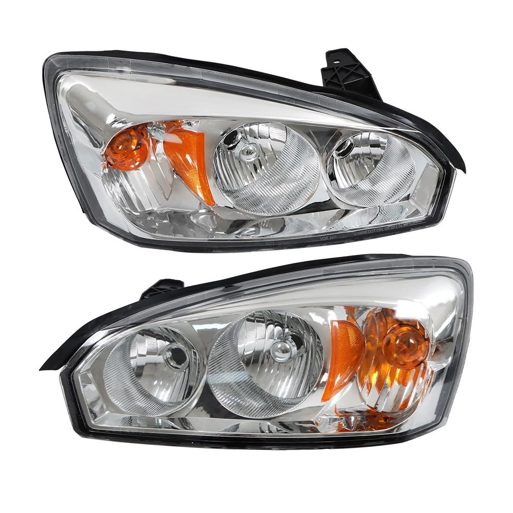 Headlight Assembly Set for Chevy Malibu (2004–2008) Halogen Left+Right
