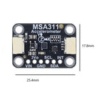 MSA311 Accelerometer Module for Industrial Vibration Monitoring (I2C)