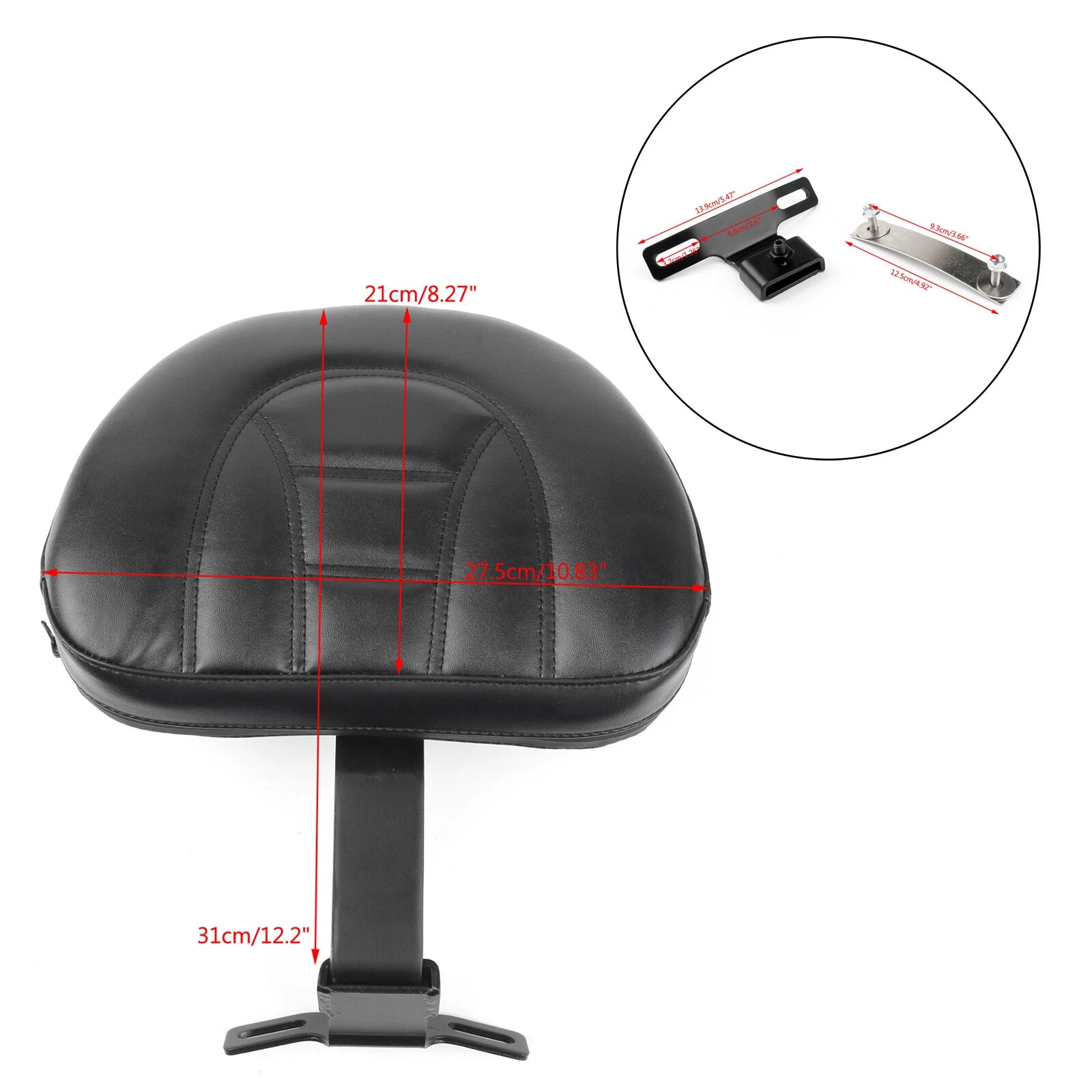 Adjustable Backrest Pad for Harley Fatboy Heritage Softail (2007–2019)