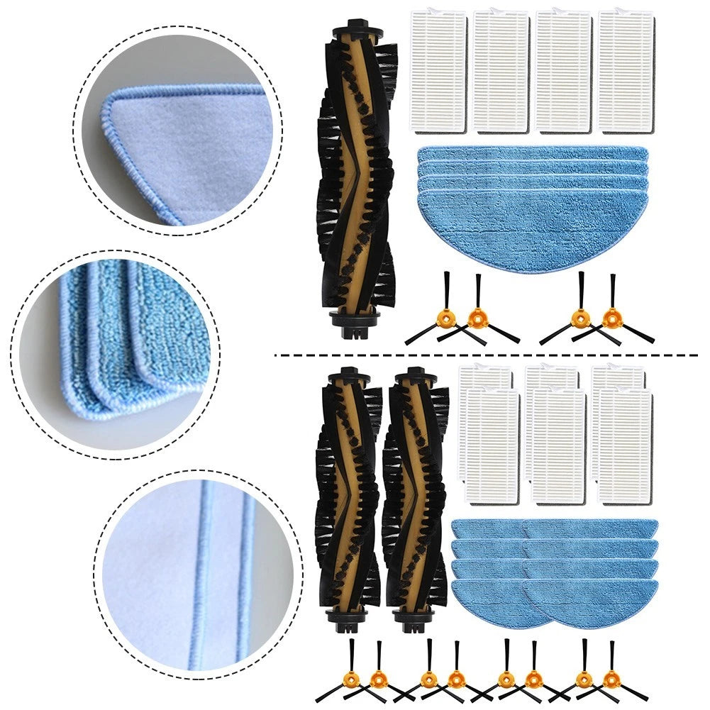 Main Side Brush Filter Mop Cloth Kit for Conga M50 (2018–2020)