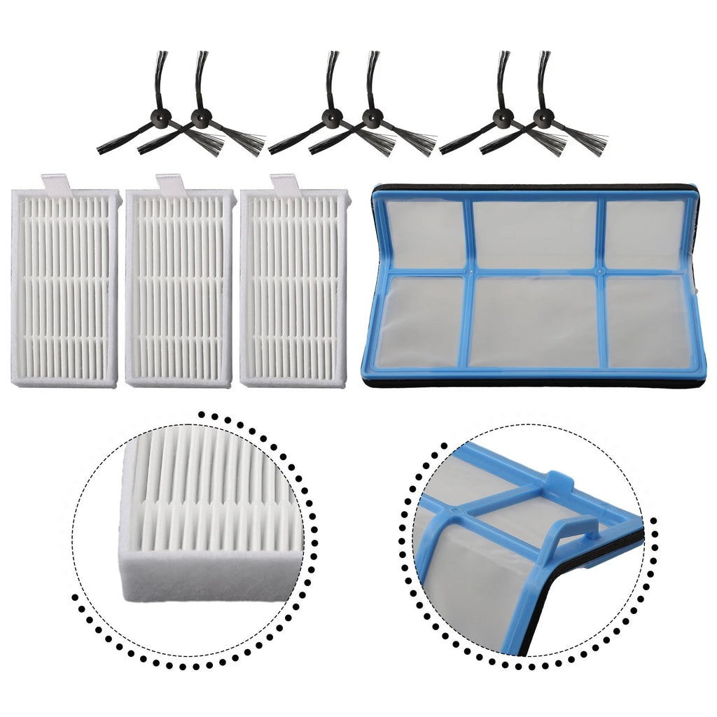 Set of 10 Side Brush Filters for ZACO Vacuum Cleaner