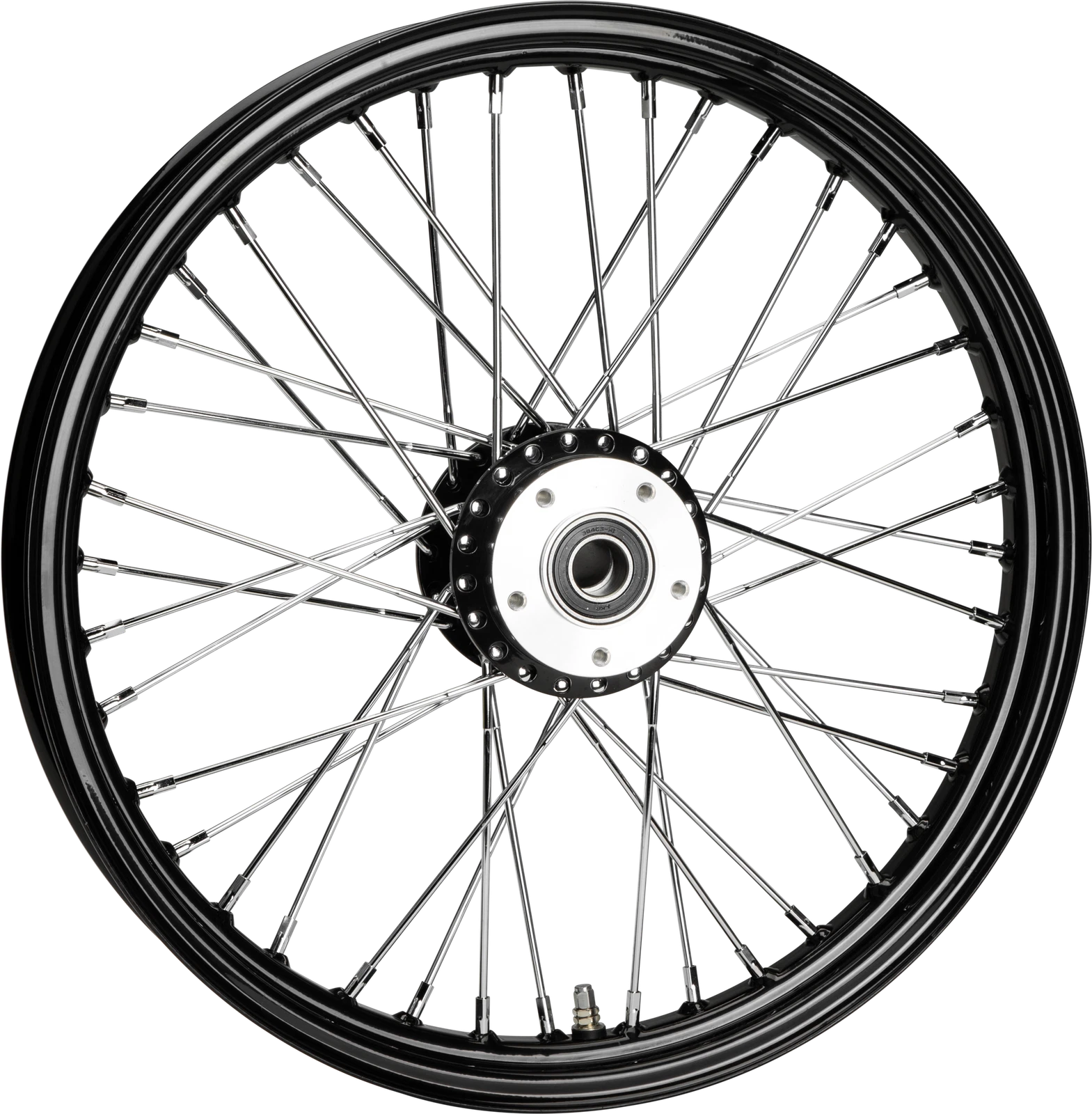 Chrome Steel Spoked Front Wheel for V-Twin Bikes (19x2.15)