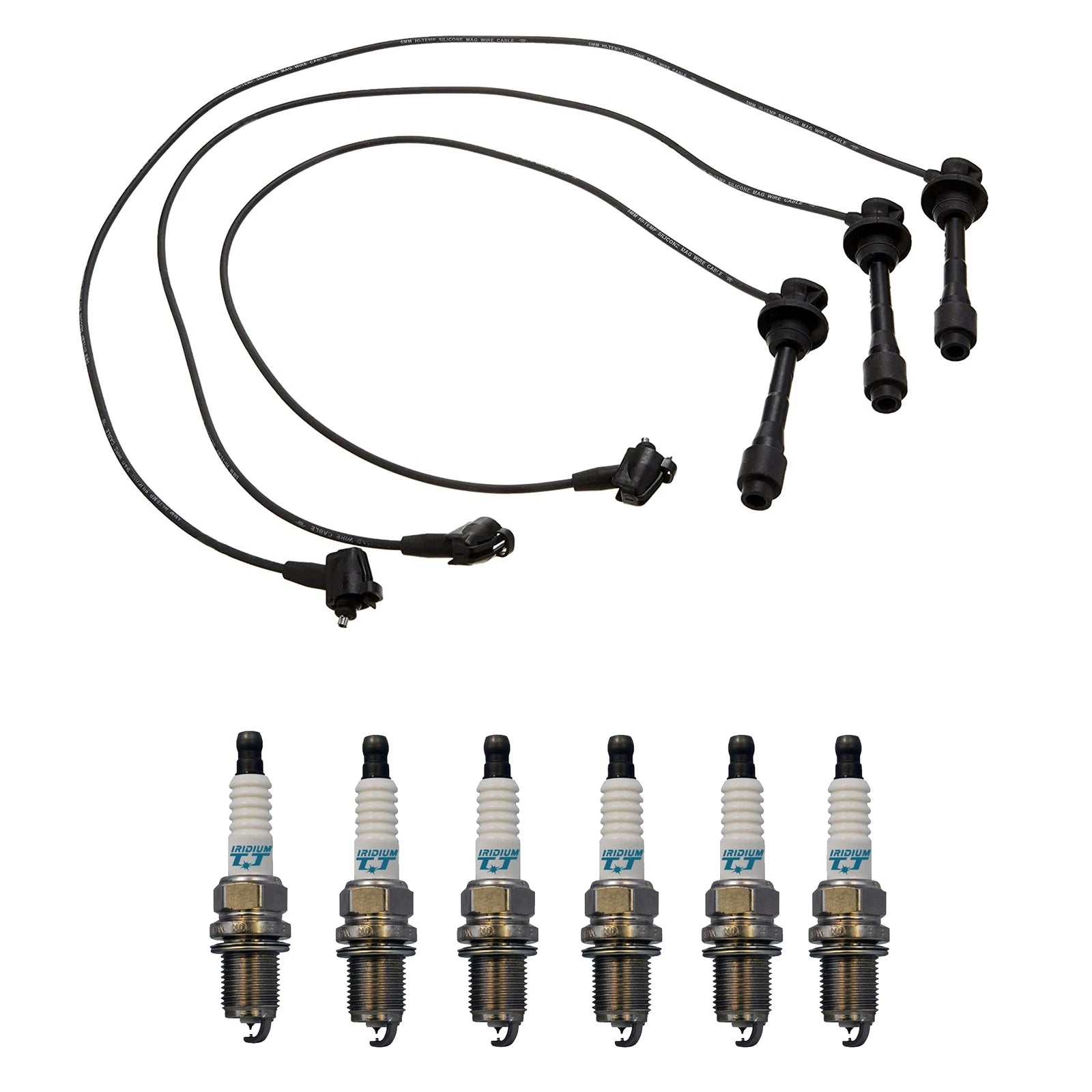 Denso Wire Set & Iridium TT Spark Plugs Kit for Lexus 3.0L V6